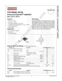 FCP190N60-GF102 Datasheet Page 2