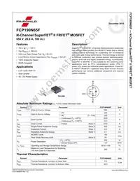 FCP190N65F Datasheet Page 2