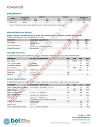 FCP400-12G Datasheet Page 2