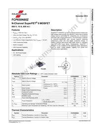 FCP650N80Z Datasheet Page 2