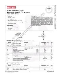 FCPF380N60E-F152 Datasheet Cover
