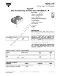 FCSP0530TR Datasheet Cover