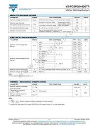 FCSP05H40ETR Datasheet Page 2