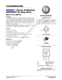 FCU360N65S3R0 Datasheet Cover