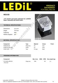 FCX10853_RES-SS Datasheet Cover