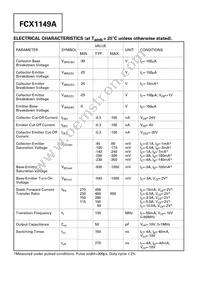 FCX1149ATA Datasheet Page 2