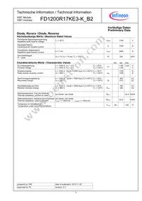 FD1200R17KE3KB2NOSA1 Datasheet Page 3