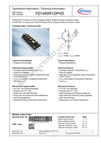 FD1400R12IP4DBOSA1 Datasheet Cover