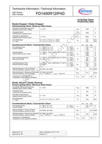 FD1400R12IP4DBOSA1 Datasheet Page 3
