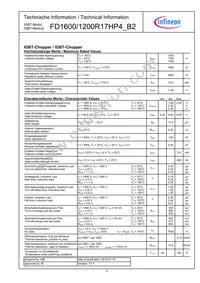 FD16001200R17HP4B2BOSA2 Datasheet Page 2