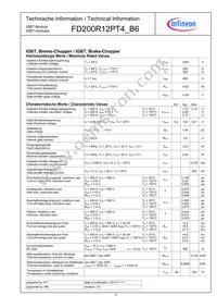 FD200R12PT4B6BOSA1 Datasheet Page 2