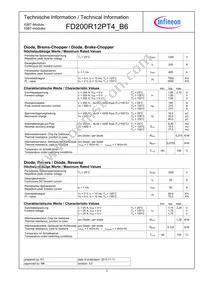 FD200R12PT4B6BOSA1 Datasheet Page 3