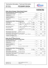 FD300R12KS4HOSA1 Datasheet Page 2