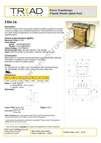 FD4-16 Datasheet Cover