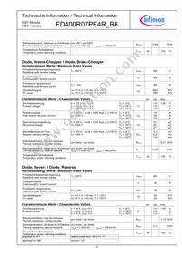 FD400R07PE4RB6BOSA1 Datasheet Page 3