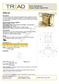 FD5-24 Datasheet Cover