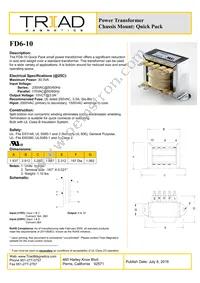 FD6-10 Datasheet Cover