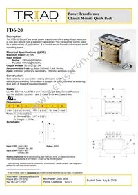 FD6-20 Datasheet Cover