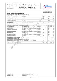 FD600R17KE3B2NOSA1 Datasheet Page 3