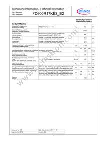 FD600R17KE3B2NOSA1 Datasheet Page 4