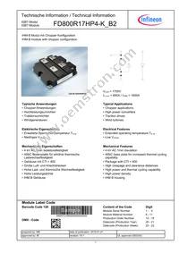 FD800R17HP4KB2BOSA2 Datasheet Cover