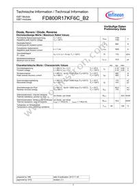 FD800R17KF6CB2NOSA1 Datasheet Page 3