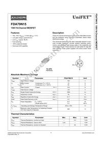 FDA79N15 Datasheet Cover