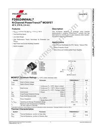 FDB024N04AL7 Datasheet Page 2