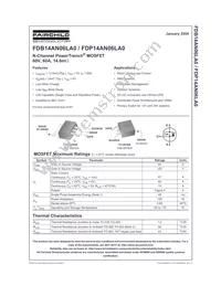 FDB14AN06LA0 Datasheet Cover