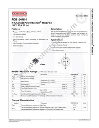 FDB150N10 Datasheet Page 2