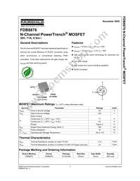 FDB8876 Datasheet Cover