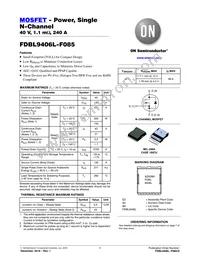 FDBL9406L-F085 Datasheet Cover