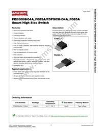 FDBS09H04A-F085A Datasheet Cover