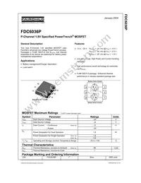FDC6036P_F077 Datasheet Cover