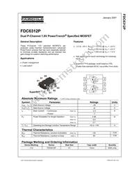 FDC6312P Datasheet Page 2