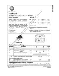 FDC6333C Datasheet Cover
