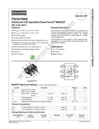 FDC637BNZ Datasheet Page 2