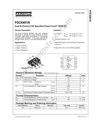 FDC6401N Datasheet Page 2