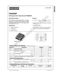 FDC699P_F077 Datasheet Cover
