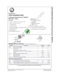 FDD13AN06A0-F085 Datasheet Cover