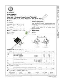 FDD3510H Datasheet Cover