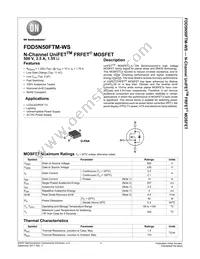 FDD5N50FTM-WS Datasheet Cover