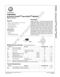 FDD5N50UTF_WS Datasheet Cover