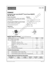 FDD6632 Datasheet Cover