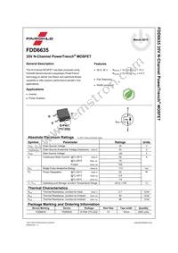 FDD6635 Datasheet Page 2