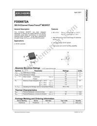 FDD6672A Datasheet Cover