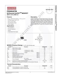 FDD6N20TM Datasheet Page 2