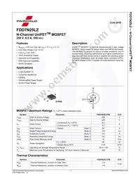 FDD7N25LZTM Datasheet Page 2