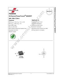 FDD8444 Datasheet Page 2