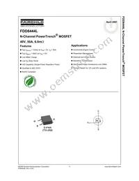 FDD8444L Datasheet Cover